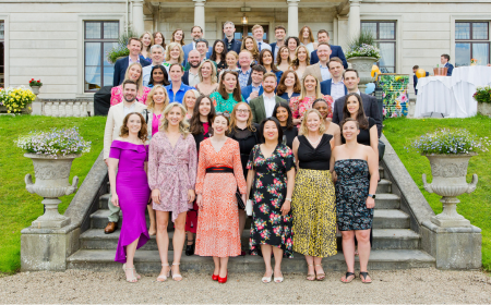 A group photo of UCD alumni at their class reunion.